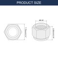 10pcs 6-32 Nylon Insert Hex Lock Nuts 304 Stainless Steel Self-locking Stop Nut For Industrial Construction Fasteners Silver