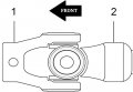 Caltric Rear Drive Shaft Yoke With U-joint Compatible Suzuki Lt-f250f Quadrunner 250 4x4 2001-2002