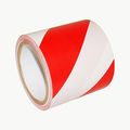 Jvcc Hz-8 Hazard Warning Tape 6 In X 18 Yds Red With White Stripes 