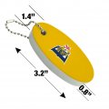 Graphics More Drexel University Secondary Logo Floating Keychain Oval Foam Fishing Boat Buoy Key Float