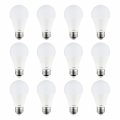Led A19 Household Light Bulbs 12 Pack Watts 75w Equivalent 1100 Lumens Soft White 2700k Medium Base E26 Non Dimmable Frost 