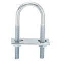 Round U-bolts 6 Set 34mm Inner Width 100mm Length M8 Zinc-plated Carbon Steel U Clamp Bolt With Nuts And Plates For Boat 