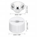 Uxcell 10 Pcs 20mm Led Lens 8 Degree With White Holder For Light