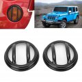 Fydun 2pcs Turn Signal Light Guard Covers Fit For Jeep Wrangler 2007-2017