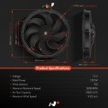 A-premium 16 Inch Slim Fan Pull Universal Electric Radiator Cooling Assembly 12v 120w With Mount Kit