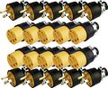 Black Duck Brand Male Female Extension Cord Replacement Electrical Plugs End 20 Pieces 