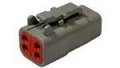 Automotive Connectors 4p Sz 20 Dtm Plug Grey 5 Pieces 