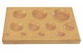 Se Wooden Block With 11 Round Cavities Jt-wb11r 