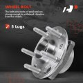A-premium Pair 2 A Front Lefta Cv Axle Shaft Wheel Bearing And Hub Assembly Compatible With Chevrolet Equinox Gmc