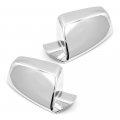 Chrome Top Half Mirror Covers For 2010 2017 Equinox And Gmc Terrain Silver Abs Plastic Trim With Adhesive Tape 