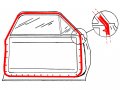Auto Krafters Compatible Replacement For Door Weatherstrips Lh Rh Rubber Seal Pair 1966-67 Ranchero Custom 500 Xl
