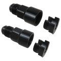 Xspeedonline 2pcs 6an 9 16-18unf Flare Fitting 3 8 5 16 Id 37a Seal Aluminum 6061-t6 Fuel Line Compatible With Ls Swap Rail