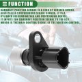 Motoforti Engine Left Camshaft Position Sensor Cam For Lexus Es300 Base Sedan 4-door 3 0l 2002-2003 Abs No 9091905054 Black