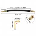 X Autohaux 4pcs Tire Valve Stem Extension Tool 2 Flexible Dual Extender Pipes1cm 8 3 2 90 Degree Adapters For Car Truck