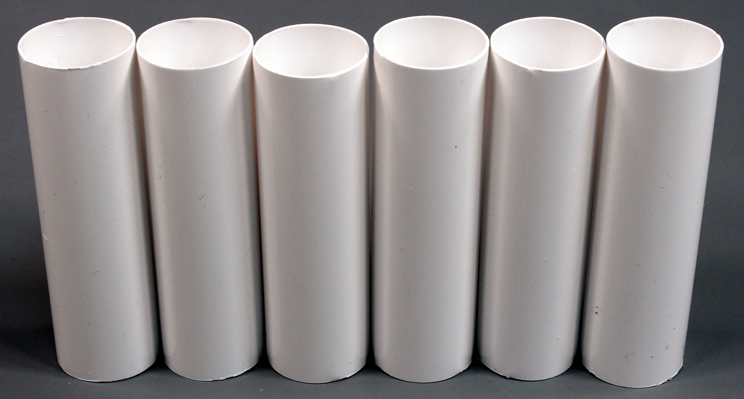 Creative Hobbies Set of 6 3 Inch Tall White Plastic Candle Covers
