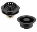 Westbrass A2165-62 4-1 4 Od Post Style Large Kitchen Basket Strainer With Waste Disposal Flange And Stopper Drain Set 1-pack 