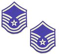 Air Force Master Sergeant Collar Device Pair 