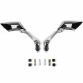 Krator Universal Black Motorcycle Mirrors For Street Bike Sportbike Naked Cruiser Chopper Scooter Moped Atv 8mm 10mm Bolt
