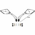 Krator Universal Black Motorcycle Mirrors For Street Bike Sportbike Naked Cruiser Chopper Scooter Moped Atv 8mm 10mm Bolt