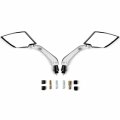Krator Universal Black Motorcycle Mirrors For Street Bike Sportbike Naked Cruiser Chopper Scooter Moped Atv 8mm 10mm Bolt
