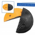 Favomoto 1 Pair Rubber Speed Stop Entry Hump Parts For Concrete Bump Road Accessories Ar Round Asphalt