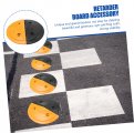 Favomoto 1 Pair Rubber Speed Stop Entry Hump Parts For Concrete Bump Road Accessories Ar Round Asphalt