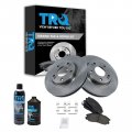 Front Brake Pad And Rotor Kit With Chemical Ceramic For 2001 2005 Hyundai Santa Fe Bka16799