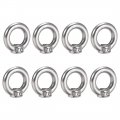 Uxcell Lifting Eye Nut M4 Female Thread 304 Stainless Steel Round Shape For Rope Fitting Pack Of 8