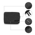 Bagsmart Small Travel Electronics Cable Organizer Bag For Hard Drives Cables Charger Black 