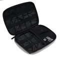 Bagsmart Small Travel Electronics Cable Organizer Bag for Hard Drives Cables Charger Black