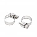 Uxcell 30pcs Stainless Steel Car Adjustable Clip Pipe Tube Clamps Fits 6-12mm Dia Hose
