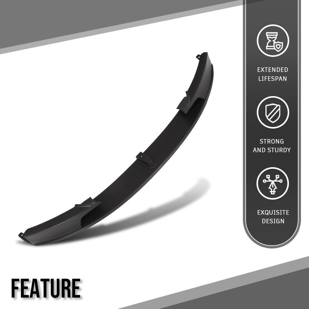 Front Bumper Lip Splitter Spoiler Fit Bmw 3 Series 4 Door Sedan And 5 Wagon 2012-2018 Not Model With Regular Non-m Sport