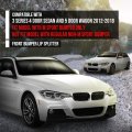 Front Bumper Lip Splitter Spoiler Fit Bmw 3 Series 4 Door Sedan And 5 Wagon 2012-2018 Not Model With Regular Non-m Sport