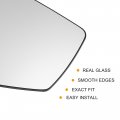X Autohaux Car Left Rearview Heated Side Mirror Glass For Ford Escape 2008-2012 8l8z17k707g Replacement With Backing Holder