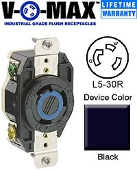 Leviton 065-2610 30a 125v Ind Grade Flush Mount Locking Receptacle Device