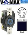 Leviton 065-2610 30a 125v Ind Grade Flush Mount Locking Receptacle Device 