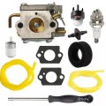 Hifrom Wt-827 Carburetor With Fuel Line Filter Air Adjustment Tool Kit Screwdriver Compatible Walbro Wt-149a Wt-275 Wt-454