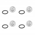 Brake Master Cylinder Reservoir Sight Gasket Set Motorcycle Accessory For Dirt Bike Scooter Atv Glass Len Handlebar 4 Pcs 