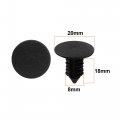 Uxcell Plastic Rivets Push In Type Fastener Clips 8mm Hole Dia 30pcs Black