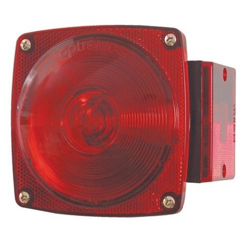 St5rs Red Led Tail Light Assembly Submersible 8 Function Rear Acrylic Lens And Plastic Housing Stud Mount On 2 In Centers Drive