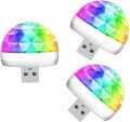 Lmaytech Usb Mini Disco Ball Party Lights Dj Stage Strobe Portable Led Car Atmosphere For Xmas Stocking Stuffers Parties 