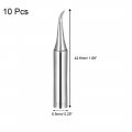 Uxcella Soldering Iron Tips 4mm X 6 5mm Curve Edge Replacement For Solder Station Tip 900m-t-is Silver 10pcs