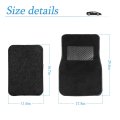 Auceli Car Floor Mats 4 Piecepet For Front Rear Waterproof Anti-slip Car Carpet Protector Mat Fit All Weather Universal
