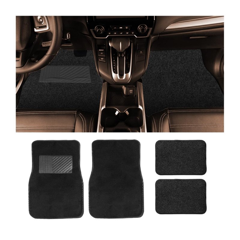 Auceli Car Floor Mats 4 Piecepet For Front Rear Waterproof Anti-slip Car Carpet Protector Mat Fit All Weather Universal