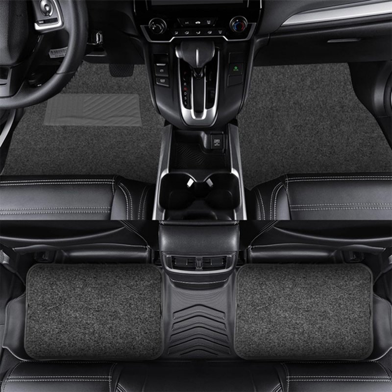 Auceli Car Floor Mats 4 Piecepet For Front Rear Waterproof Anti-slip Car Carpet Protector Mat Fit All Weather Universal