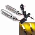 Httmt Mt303-012- Chrome Turn Signal Light Blinkers Clear Lens For Kawasak Shadow V Star Vtx Vn Xvs Vt S40 
