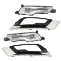 Left Driver And Right Passenger Side Pair Fog Lights Replacement For Fusion 2017 2018 Driving Lamps Hs73-15a254-db
