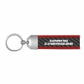 Ipick Image Made For Jeep Grand Cherokee Real Carbon Fiber Strap With Red Leather Stitching Edge Key Chain