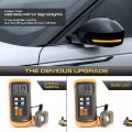Sequential Turn Signal Vipmotoz Amber Led Strip Side Mirror Light Smoked Lens Blinker Indicator Lamp Compatible With Land Rover