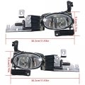 1 Pair Left Right Fog Lights Replacement For Honda Accord 4dr Sedan 2011-2012 Front Bumper Driving Lamps Wiring Switch Clear